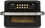 ProfiCook PC-FR 1313 H Double 10 L Stand-alone 2400 W Hot air fryer Black, Stainless steel