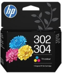 HP 302/304 Tri-color Original Ink Crtg
