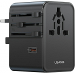 Usams Travel adaper 70W US/AU/EU/UK black