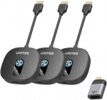 Unitek Wireless HDMI transmitter 1080p, 1 transmitter + 2 receivers, black