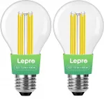 LEPRO 100094-WW-EU-2 E27 Filament LED Bulb 7.2W 1521 lm 2700K, 2-pack