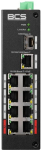 BCS BCS-L-SP0801G-1SFP(II) Fast Ethernet (10/100) Power over Ethernet (PoE) DIN rail Black
