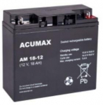 BATTERY 12V 18AH VRLA/AM18-12 ACUMAX EMU