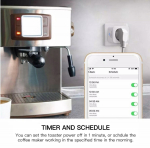 GreenBlue WiFi remote controlled socket, Android/iOS/Alexa/Google Home, energy cons. Energy, timer, max 3680W, type F, G