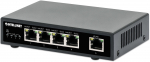 INTELLINET 5-Port Gigabit PoE Switch 62W