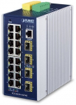 PLANET Industrial L3 16-Port 1000T 4Port 1000X SFP