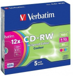 Verbatim CD-RW 8-12x 700MB 5P SL 43167