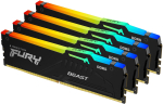 Kingston Fury Beast RGB Black 64GB (4x16GB) DDR5 6000MT/s CL40 XMP RAM