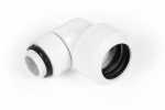 Alphacool Eiszapfen 13mm 90&deg; Rotatable HardTube Compression Fitting G1/4 - White