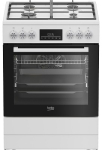 BEKO Cooker FBM62330GWDTN, 60 cm, A, Gas/Electric, LED