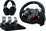 Logitech G29 EU + G435 Black Gaming Controller Aluminium Black USB Steering wheel + pedals + headset PC