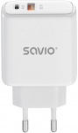 Savio LA-12 mobile device charger Universal White AC Fast charging Indoor