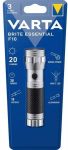 Varta Brite Essential F10 flashlight, silver/black