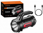 Superfire M9-E searchlight - 900 lm, 473 m, 6000 mAh, 5h operation, powerbank