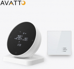 Smart, portable thermostat for boiler or thermo valves, Wi-fi TUYA + RF
