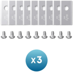 Anker Eufy Replacement Blade Set: 3x (9 Lawn Mower Blades and 9 Screws) Compatible E15/E18