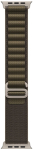 APPLE 49mm Dark Olive Alpine Loop - Small - Natural Titanium Finish | Apple