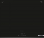 Bosch | Hob | PUE63KBB6E | Induction | Number of burners/cooking zones 4 | Touch | Timer | Black