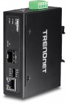 Hardened Industrial Media Converter, 100/1000 Base-T to SFP