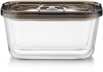Caso Glass Vacuum Container with Plastic Lid | VacuBoxx Eco M | Transparent