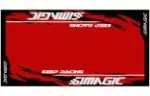 Simagic Teppich - schwarz / rot