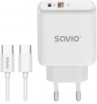 Savio LA-13 mobile device charger Universal White AC Fast charging Indoor