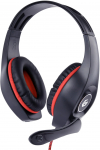 GEMBIRD gaming headset 3.5mm red-black