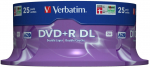 DVD+R Double Layer 8x Matt Silver 25pk Spindle