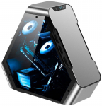 Jonsbo TR03-A Silver Aluminum Showcase Case with Tempered Glass