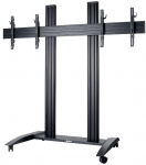 Edbak TRV300 Dual Conference Trolley for LFD 42-55" Black