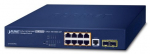 PLANET GS-4210-8P2S network switch Managed Gigabit Ethernet (10/100/1000) Power over Ethernet (PoE) 1U Blue