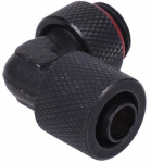 11/8mm (8x1.5mm) screw-on nozzle 90&deg; rotatable G1/4 - knurled - black matt
