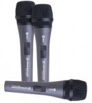 Sennheiser 3-pack E835-S vocal dynamic microphones with switches