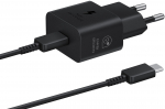 Samsung 25W Travel Adapter 25W + 1m USB-C kaabel, must