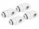 Alphacool Eiszapfen Rotatable L-Connector G1/4 Male to G1/4 Female - 4pcs Set White