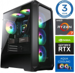 INTOP AQUA Ryzen 7 8700F 64GB DDR5 500SSD M.2 NVME+2TB RTX5060 8GB no-OS