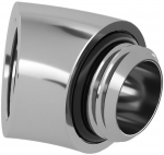 Barrow adapter 45&deg;, G1/4 male to G1/4 female, silver