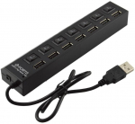 CoreParts USB to 7 Ports USB2.0 HUB Black Black