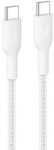 Belkin USB-C auf USB-C Kabel Geflochten, Wei&szlig;, 1m, 240W