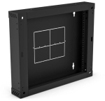 Sekcja tylna (zawiasowa / uchylna) do szafek SW-18U-600-450-01-C , czarna 150mm ALANTEC