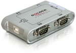 DELOCK USB 2.0 zu 4 Port Seriell HUB