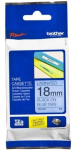 Brother TZ541 18mm black on blue label tape