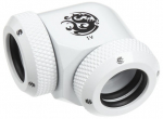 Bitspower Multi-Link Adapter 90 Grad 12mm AD auf 12mm AD Hardtube - wei&szlig;
