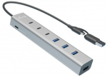 I-tec i-tec USB-C/USB-A Charg ing Metal HUB 7 ports