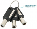 Mobilis T Lock - Slim Twin Rotating sec.lock -Compatible MK