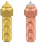 Nozzle kit 1pcs brass, 1pcs copper/hardened steel 0.4mm for K1 / K1Max / CR-M4 / ENDER-3V3KE CREALITY