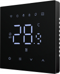 Smart thermostat for electric heating and boiler, 3A, Wi-Fi, black, TUYA / Smart Life