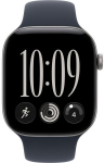 Apple Watch Series 12 (Gray, Aluminum, 46 mm, Sport Band Navy S/M)