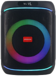 Portable Party Speaker 350W (40W RMS) with RGB Ring Lights & Wireless Microphone