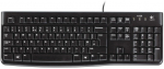 LOGITECH K120 Corded Keyboard - BLACK - USB - RUS - B2B